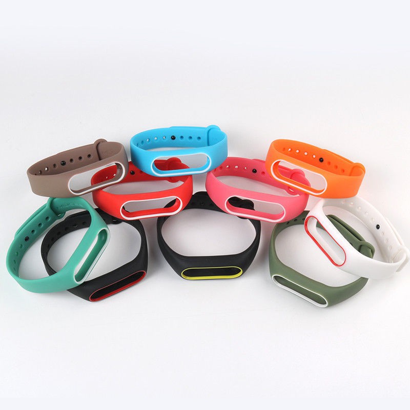 Dây Đeo Silicon Thay Thế Cho Đồng Hồ Thông Minh Xiaomi Mi Band 2