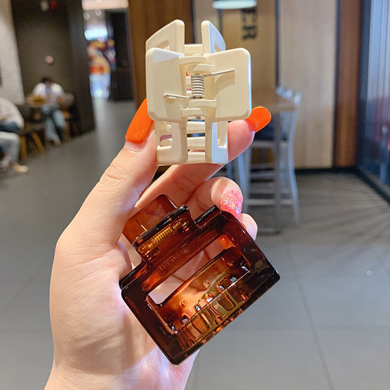 Kẹp gắp tóc hình vuông thời trang retro Hàn Quốc