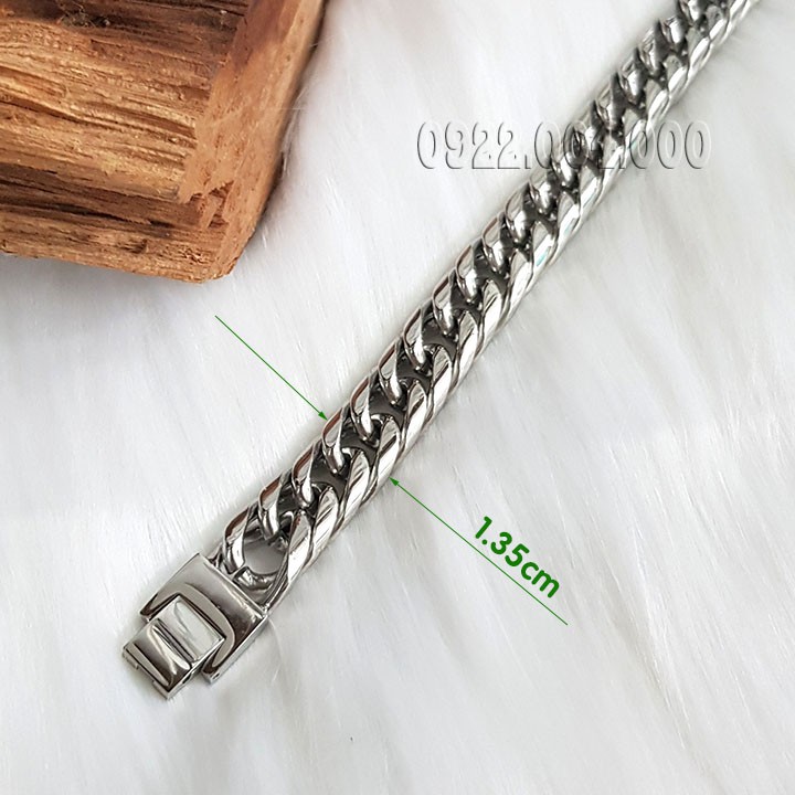 Lắc tay nam, lắc tay xích kép bo cạnh LZ1592.