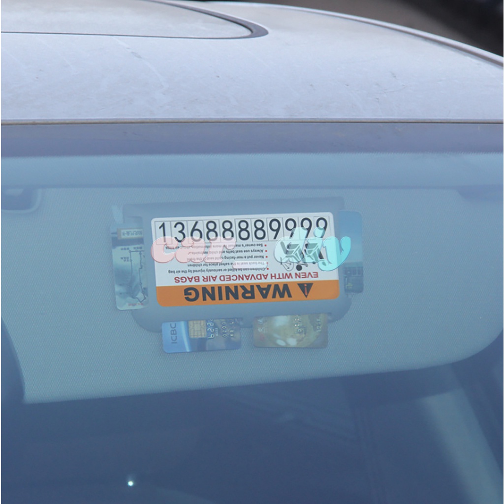 Ví Đựng Thẻ Đa Năng Gắn Tấm Che Nắng Trên Xe Hơi