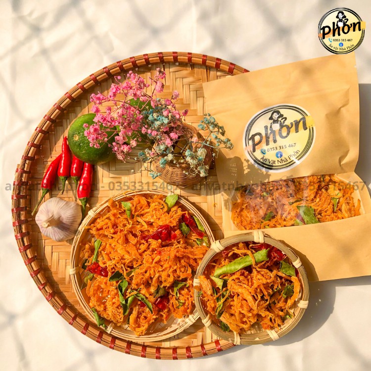 500G Khô Gà Lá Chanh Loại 1, Cay Vừa, Khô Gà Xé ngon - Ăn Vặt Nhà Phởn | BigBuy360 - bigbuy360.vn