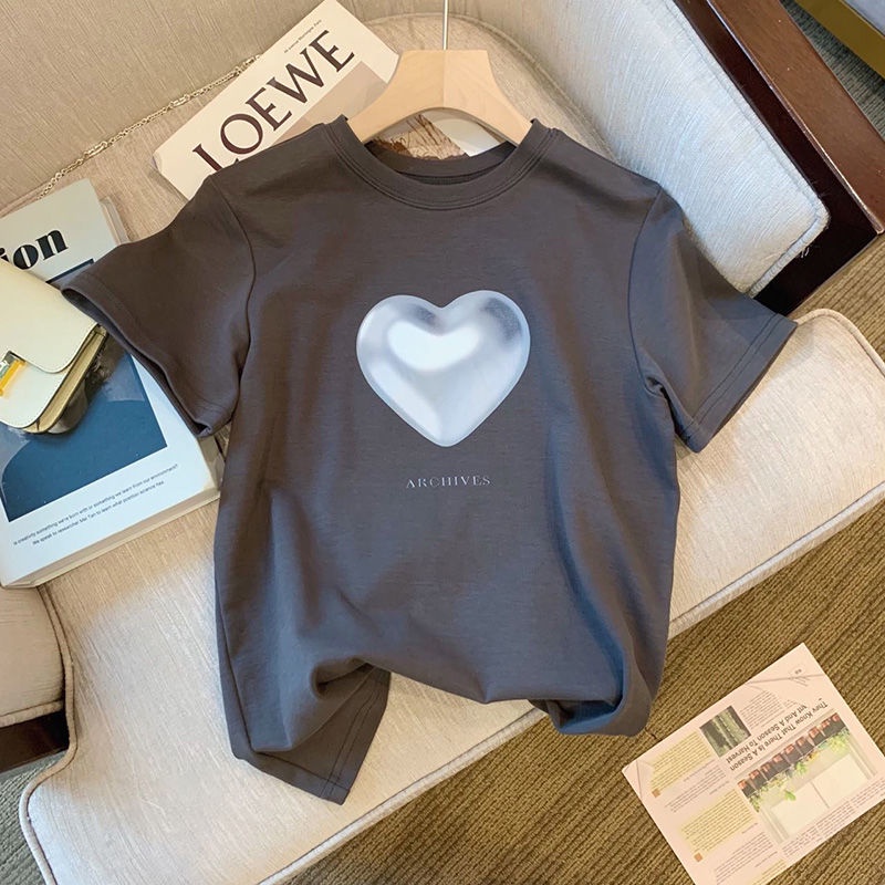 Áo Thun Cotton Tay Ngắn Phong Cách Phương Tây Thời Trang Mùa Hè Hàng Mới