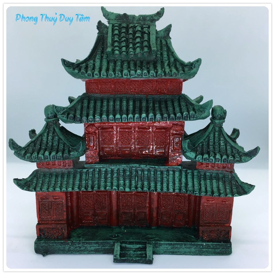 Tiểu cảnh sân vườn, hồ cá, bán cạn, bể cá thủy sinh, hòn non bộ, thác nước, mini để bàn. TC002- Mô hình nhà cổ trấn.