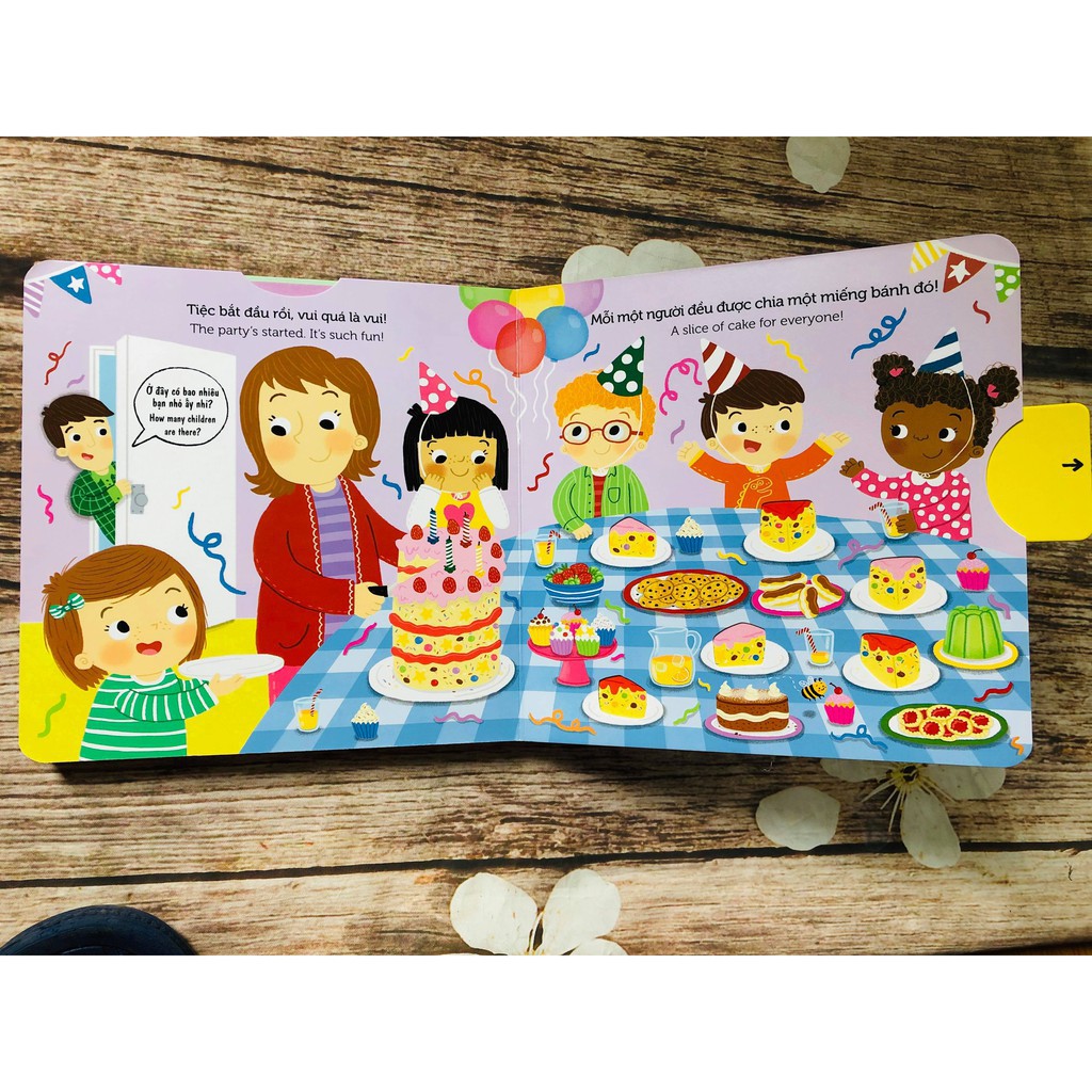 Sách Chuyển Động Busy - Baking - Làm Bánh ( Dành cho bé từ 0-6 tuổi)