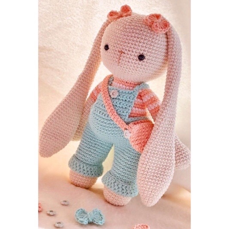 Thỏ bự tai dài mặc yếm handmade