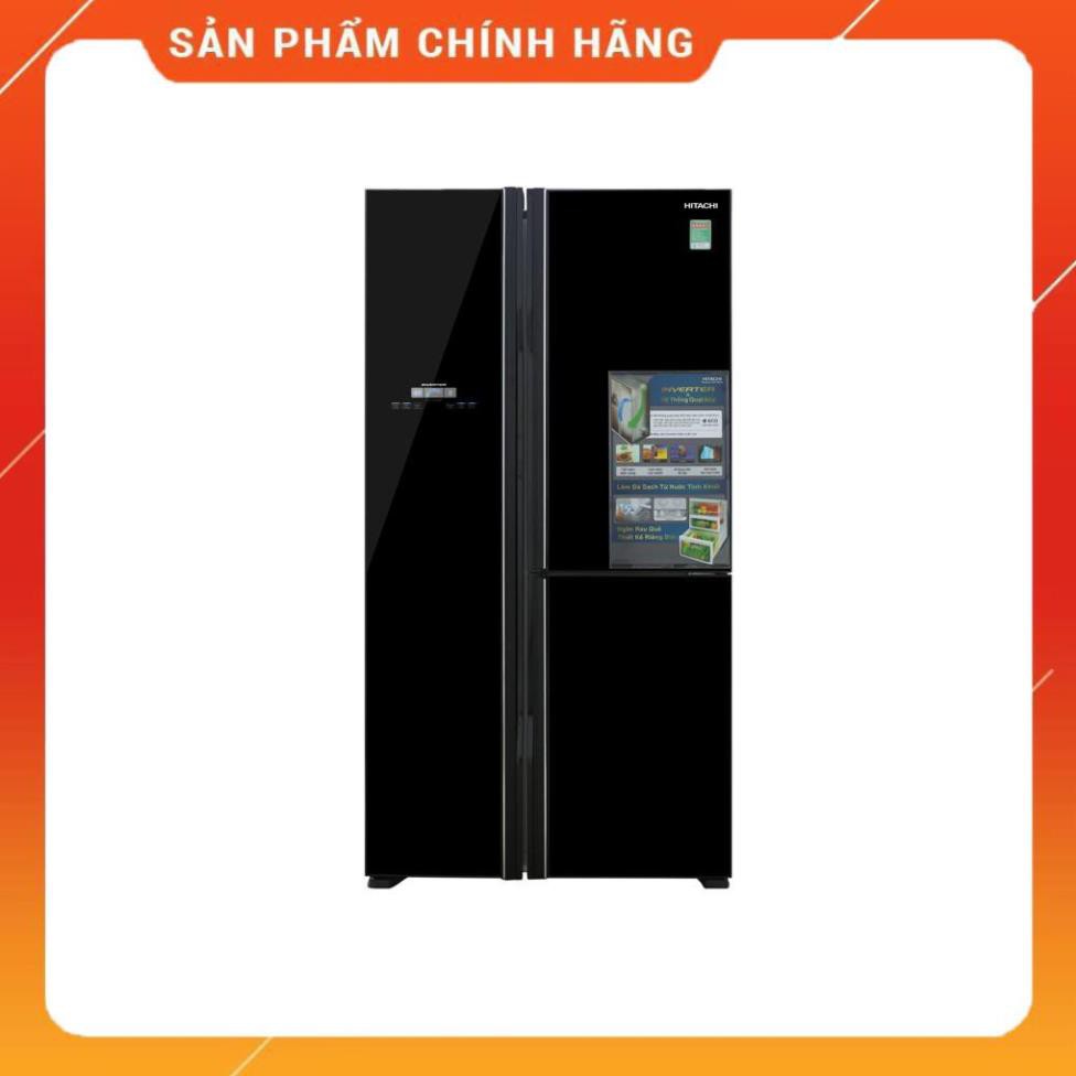 [ FREE SHIP KHU VỰC HÀ NỘI ] Tủ lạnh Hitachi side by side 3 cửa màu đen R-FM800PGV2(GBK) BM