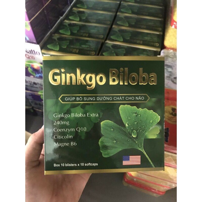 Ginkgo Biloba 240mg bổ sung dưỡng chất cho não