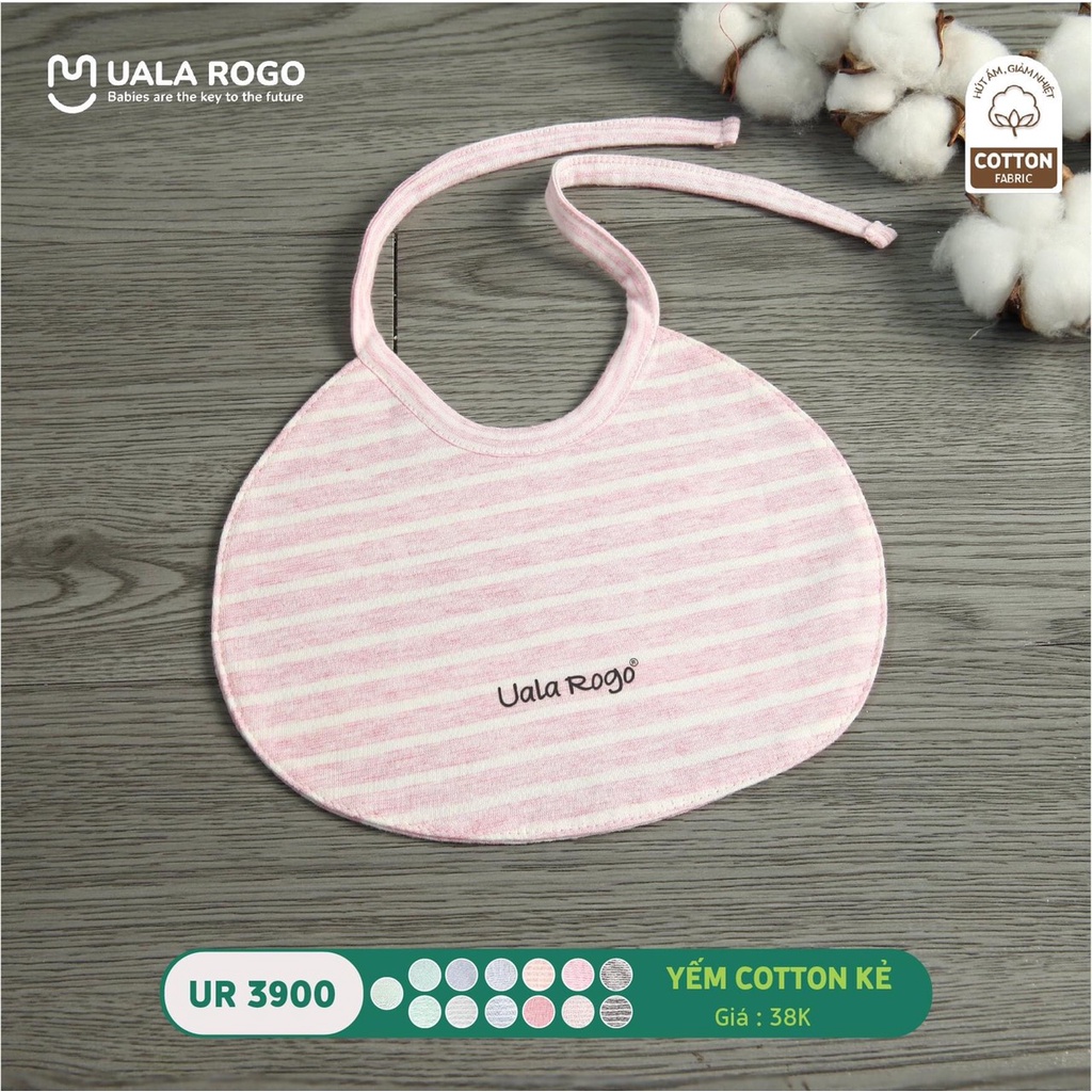 Yếm tròn buộc dây cotton UalaRogo cho bé