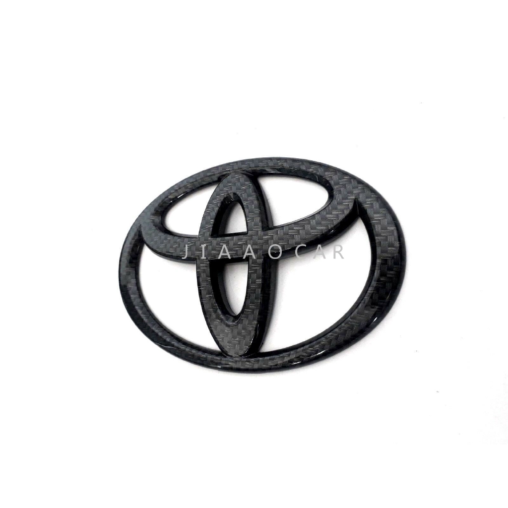 Logo màu đen CARBON FIBER TOYOTA 14 cm CHO ALTIS VIOS YARIS CAMRY FORTUNER 03-14