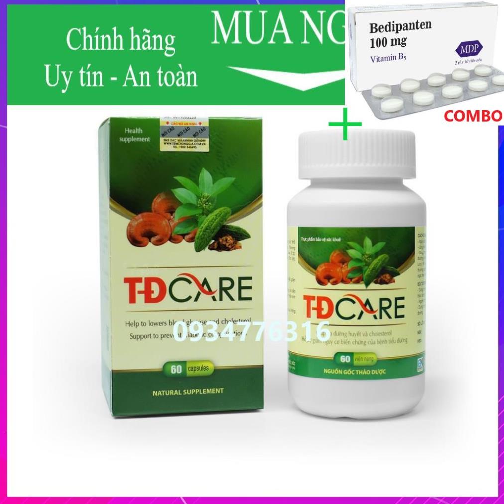 Combo Bedipanten 100mg +  ✅ TĐCARE - Hỗ trợ điều trị tiểu đường hiệu quả