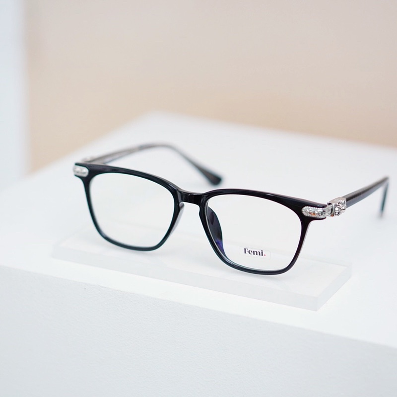 Gọng kính vuông nam nữ Femi Nash chính hãng mắt kính cận cao cấp