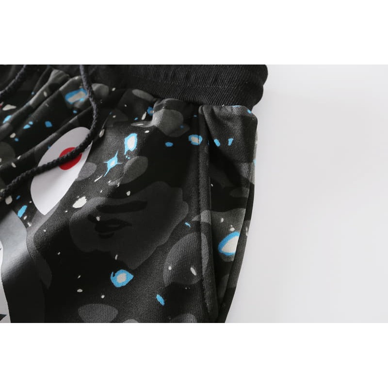 Quần bape cá mập  Galaxy ,Quần short Bapee Galaxy nam nữ