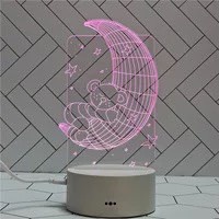 【TAILORLE】Đèn ngủ, đèn led 3D trang trí nhiều mẫu làm quà tặng hoặc trang trí phòng ngủ