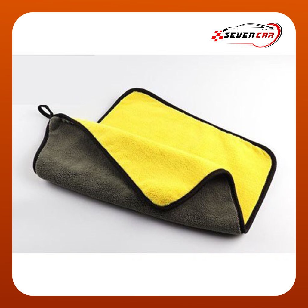 Khăn lau đa năng xe oto, văn phòng, gia đình 2 lớp cao cấp siêu thấm hút microfibre không rụng lông - SEVEN.CAR