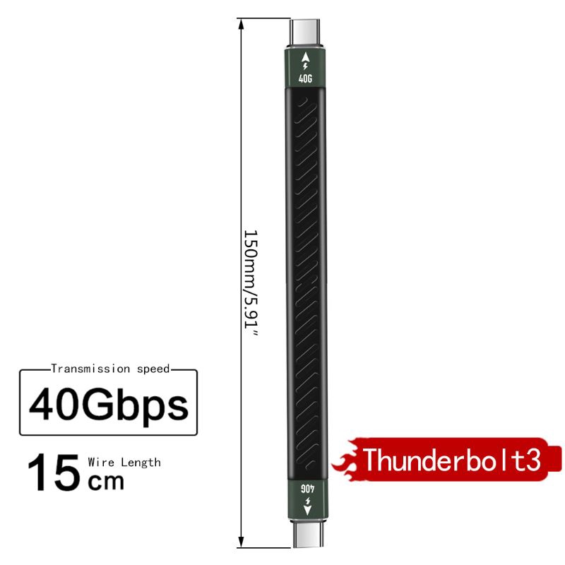 Cáp Chuyển Đổi Pd 60w Thunderbolt 3 Cable Thunderbolt 40gbps Type C Sang Usb C