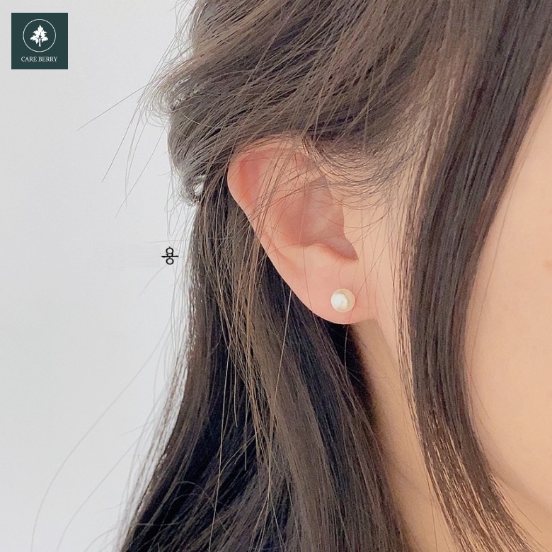 Khuyên tai bạc nữ, Khuyên tai ngọc trai nhân tạo gắn bạc 925