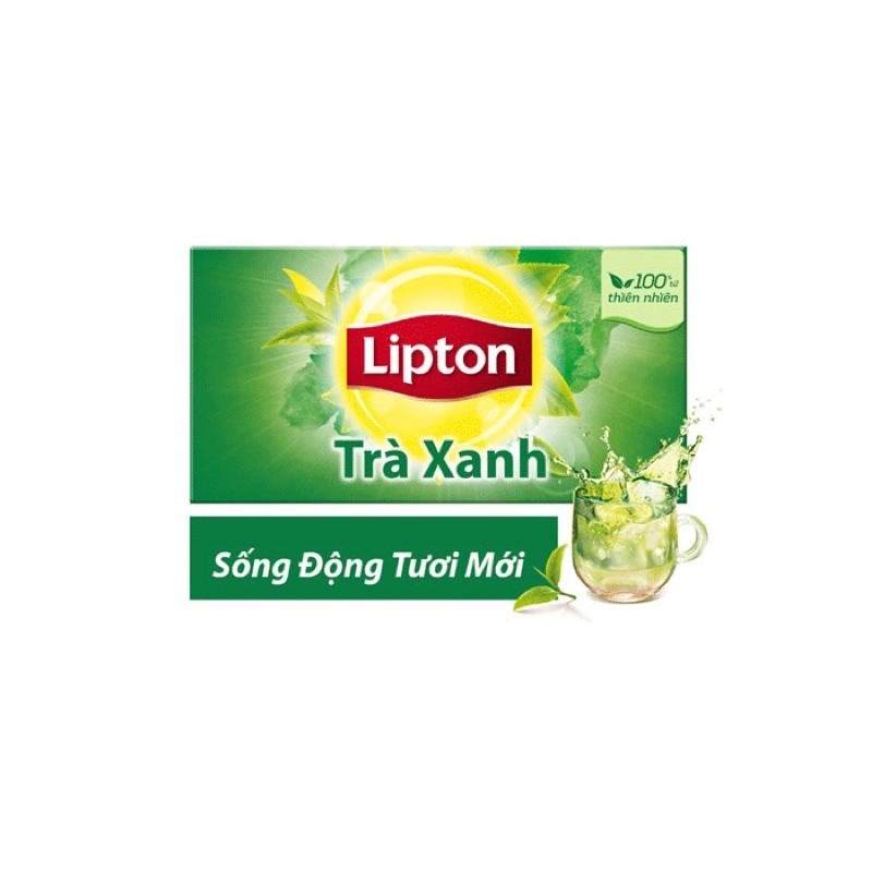 Hộp túi lọc trà lipton trà xanh 50g