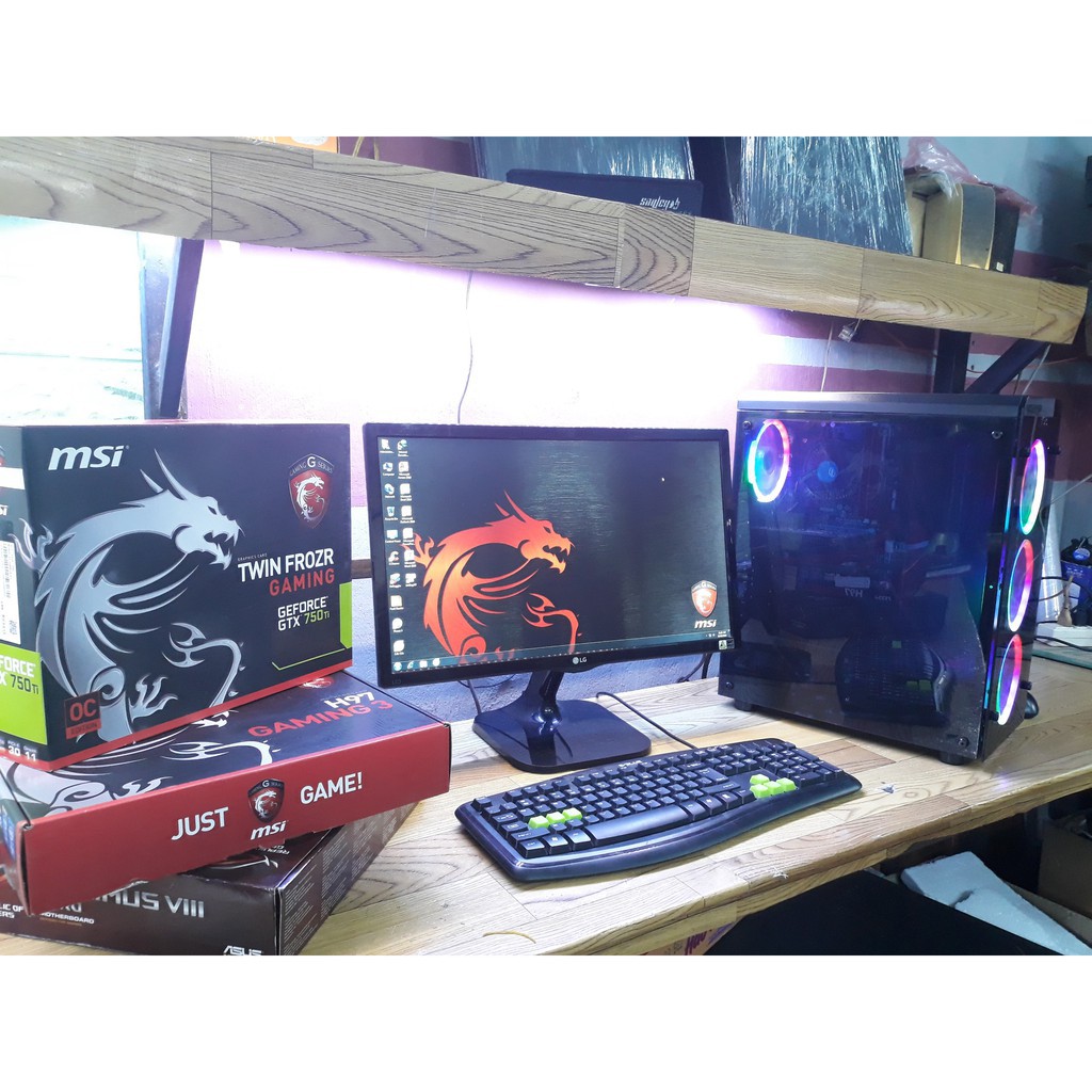 DÀN MÁY CHIẾN GAME PUBG I5 Sandy Bridge / RAM 8g / GTC 750TI 95