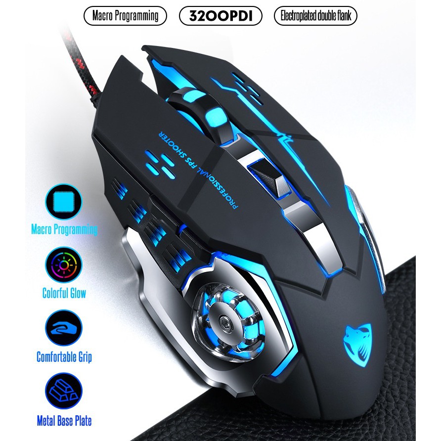 Chuột Game Thủ | Thiết Kế Cực Chất | Đèn LED 7 Màu