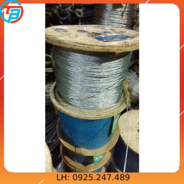 Dây cáp thép mạ kẽm Phi [ 2mm ] dài 1 mét – 1000 mét CÁP THÉP Thái Bình VinàN