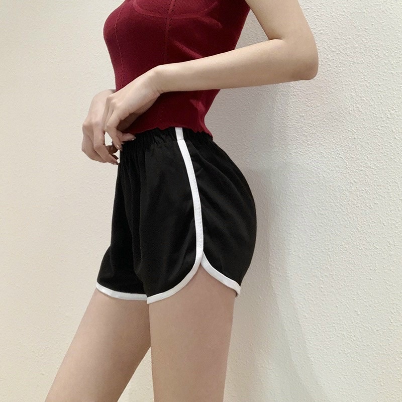 Quần đùi nữ 🌸 Quần thể thao sport nữ ngắn 3 màu ĐEN TRẮNG XÁM style Ulzzang Hàn Quốc PHULA | WebRaoVat - webraovat.net.vn