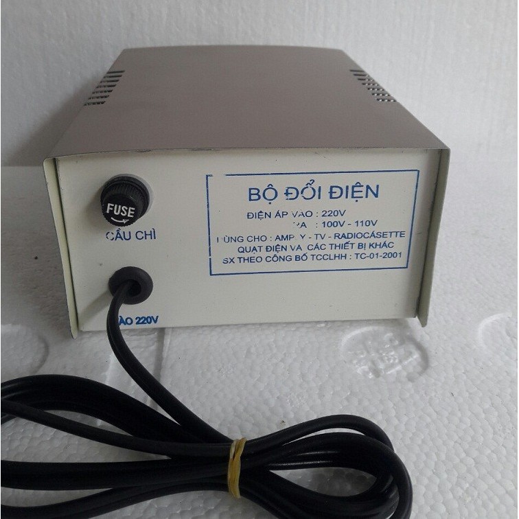 Bộ đổi điện 220V sang 100V - 110V 250W- KÍCH THƯỚC NHỎ GỌN , DỄ DI CHUYỂN , LẮP ĐẶT