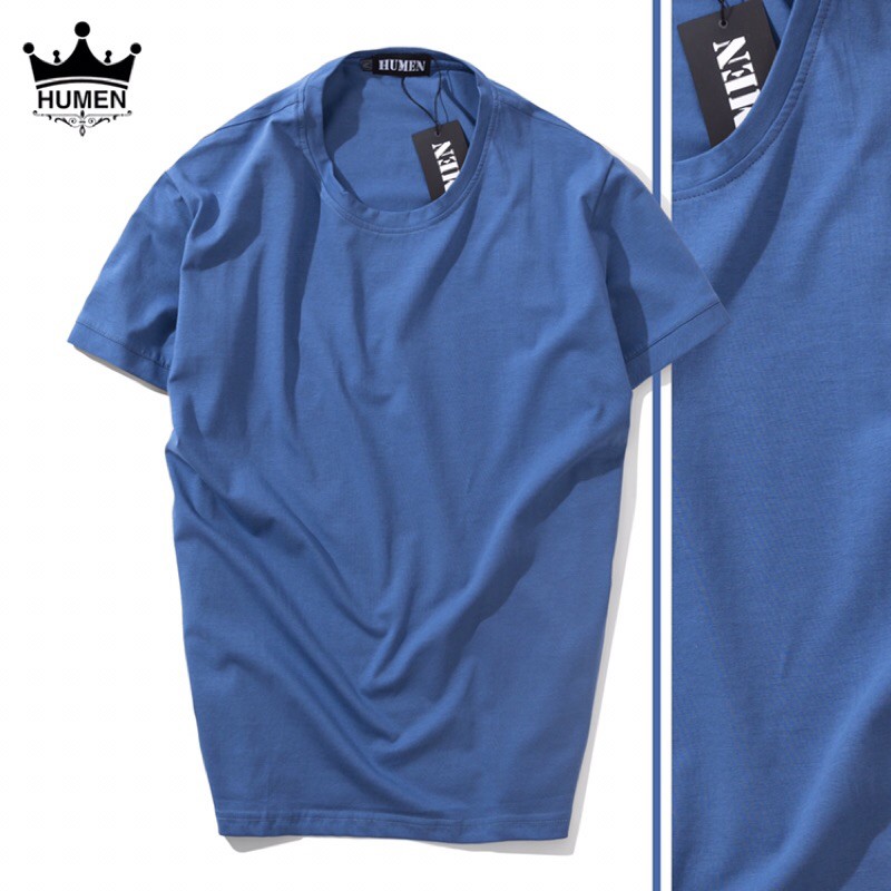 Áo Thun Nam Cổ Tròn Trơn - 100%  Ảnh Thật Shop Tự Chụp- Chất Cotton Siêu Mềm Mát-Regular Fit | BigBuy360 - bigbuy360.vn
