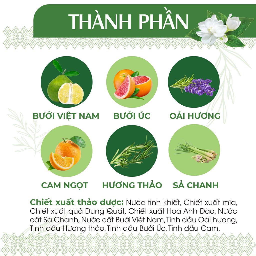 Xịt tóc tinh dầu chiết xuất Vỏ bưởi/ Hoa anh đào 24Care 50ml/100ml - cho tóc dày mượt và ngăn ngừa gãy rụng