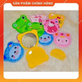 BỘ GƯƠNG LƯỢC MINI SO CUTE tròn