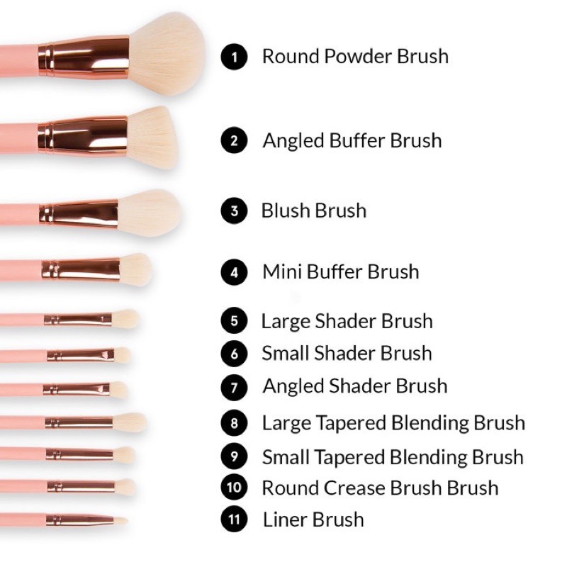 Bộ Cọ Trang Điểm BH COSMETICS 11 Cây Brunch Bunch