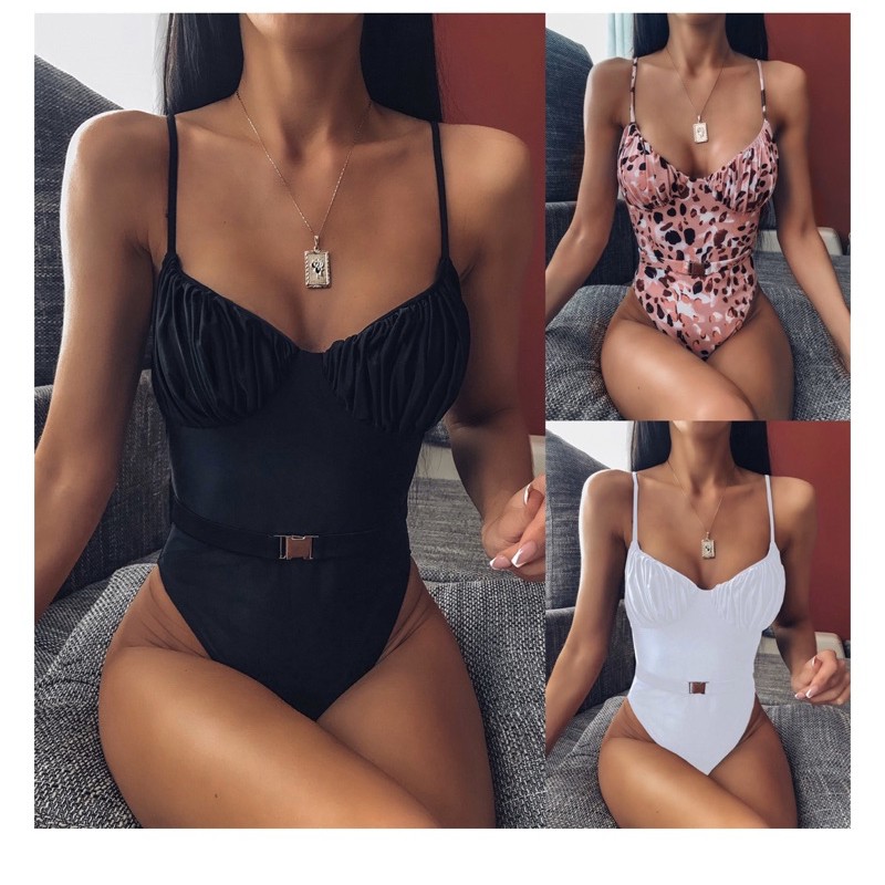 [BKN394] <ÂU> BODYSUIT NHÚN NGỰC KÈM BELT RỜI 3 MÀU | BigBuy360 - bigbuy360.vn