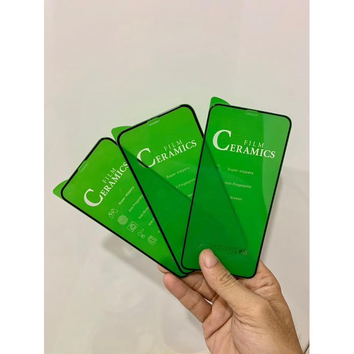 Cường lực gốm dẻo IPHONE 11promax/ xsmax SIÊU BỀN, không vỡ viền, chống bám vân tay tốt [2 triệu năm cũng không vỡ]