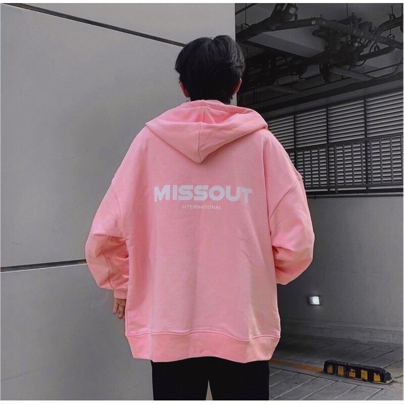 Áo khoác nỉ Hoodie MISS.OUT Dây Kéo form rộng áo nỉ bông ulzzang Cá Tính Unisex - Unisex