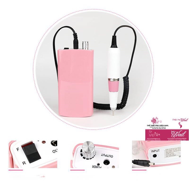 Máy Mài Móng, Máy Mài Tích Điện Làm Nail (Giao Màu Ngẫu Nhiên)