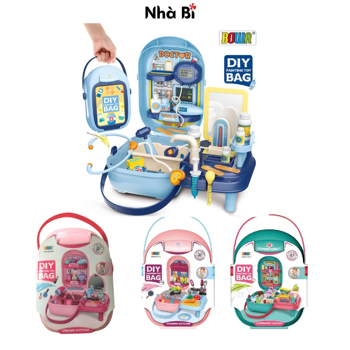 Đồ Chơi Nhập Vai Bowa - Cho Bé Đóng Vai Bác Sỹ, Nhà Bếp, Trang Điểm Thật Vui