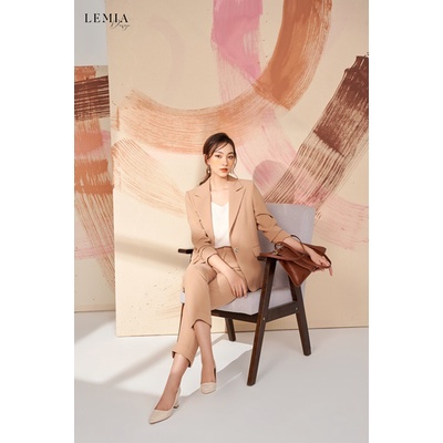Áo Vest Dáng Xuông Thiết Kế Cổ Chữ V Vếch Thanh Lịch Design By LEMIA - 21AV001
