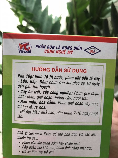 Phân bón lá rong biển Seaweed-Extra 99%