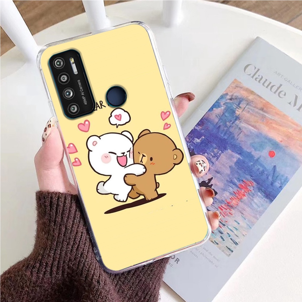 ỐP LƯNG VSMART STAR 3/STAR 4/STAR 5/LIVE 4/JOY 4  ,  IN HÌNH GẤU MOCHI SIÊU ĐÁNG YÊU, NỀN CỰC ĐẸP.