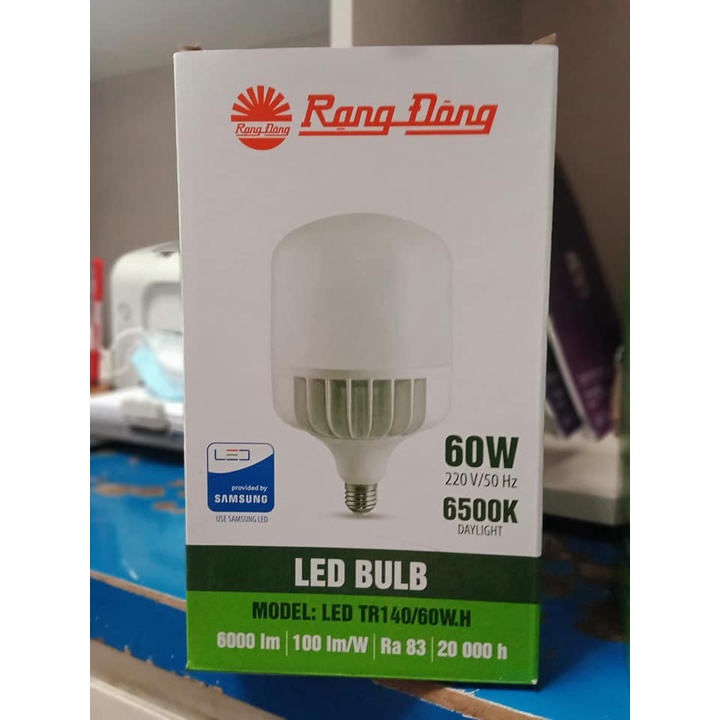 Bóng đèn LED Búp Trụ 60W TR140/60W Rạng Đông