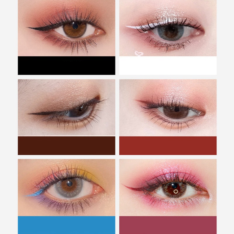 Bút kẻ mắt dạng lỏng nhiều màu sắc nhanh khô chống thấm nước | BigBuy360 - bigbuy360.vn