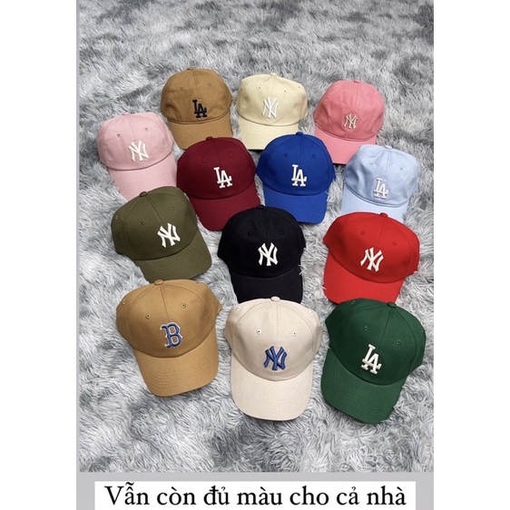 Mũ lưỡi trai MLB ( xuất dư chuẩn) đủ màu , phong cách hàn quốc