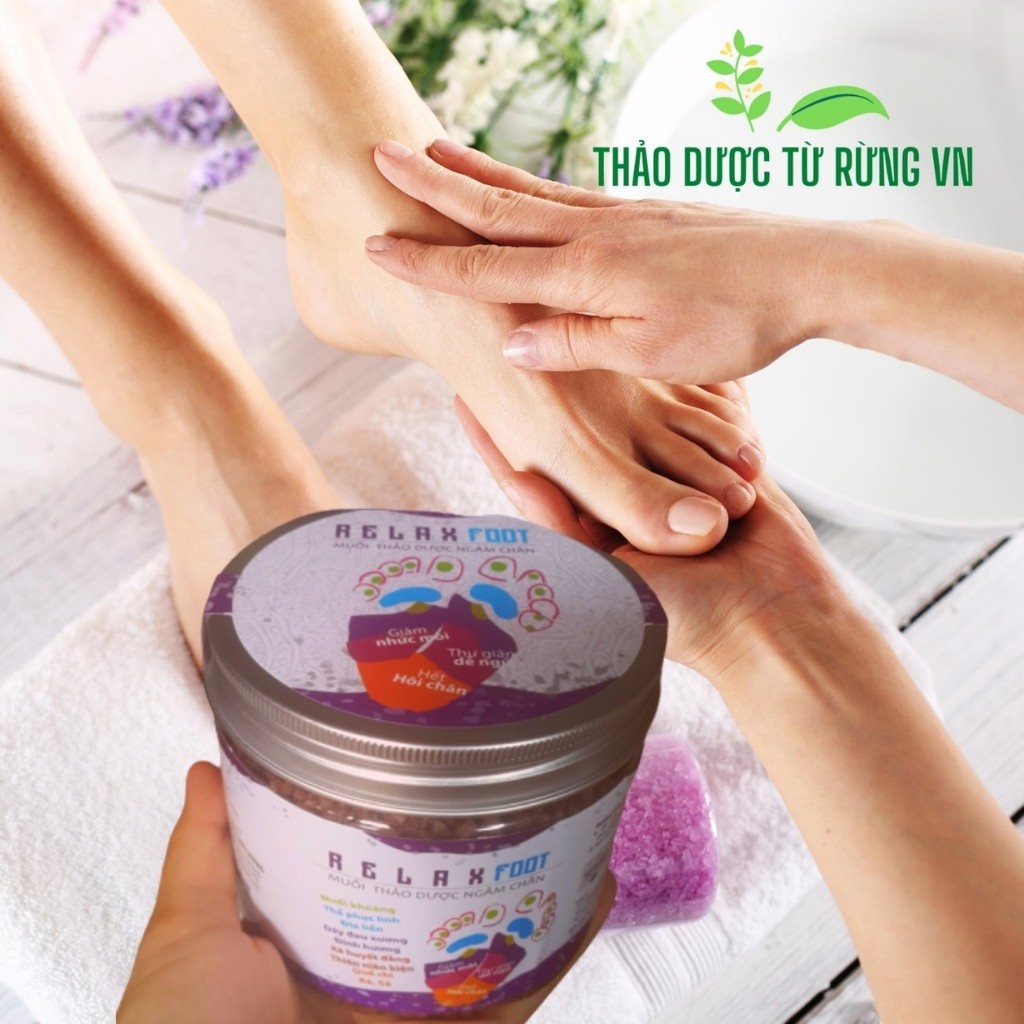 Muối Thảo Dược RELAX FOOTS Giảm Nhức Mỏi Hết Hôi Chân Thảo Dược Từ Rừng VN