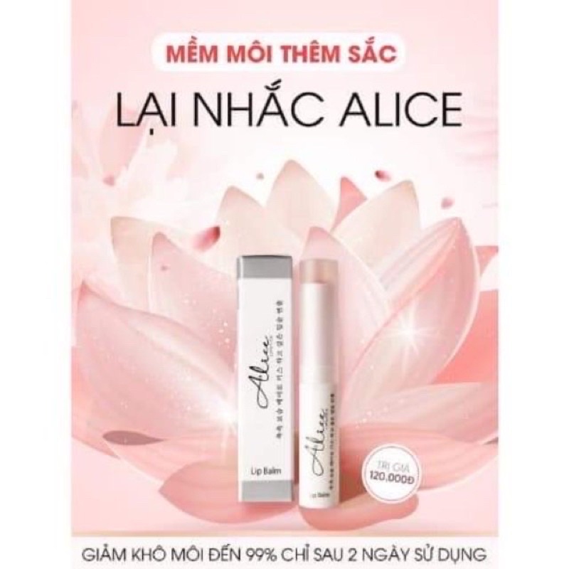 Son dưỡng mềm môi, giảm thâm Alice, môi căng mọng sau 3 ngày sử dụng