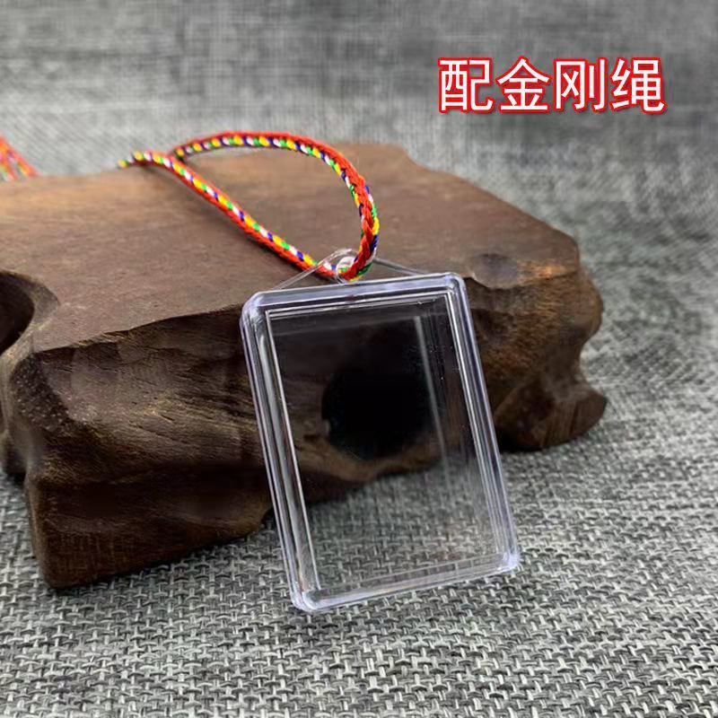Hộp Bùa Rỗng Trong Suốt Chống Thấm Nước Đựng Mặt Dây Chuyền Bùa Hộ Mệnh 5.5