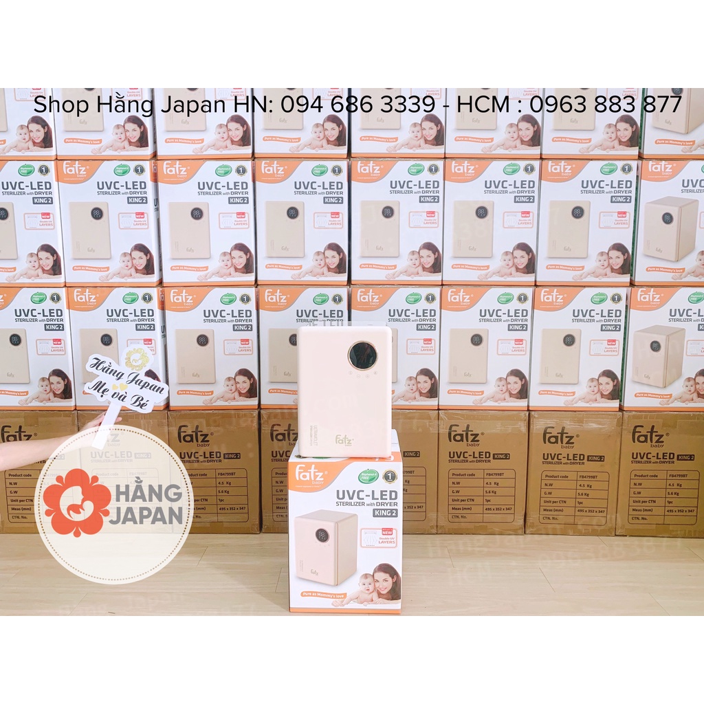 Máy tiệt trùng sấy khô UVC LED Fatzbaby King 2 FB4799BT dung tích 19 lít - BH 12 tháng chính hãng