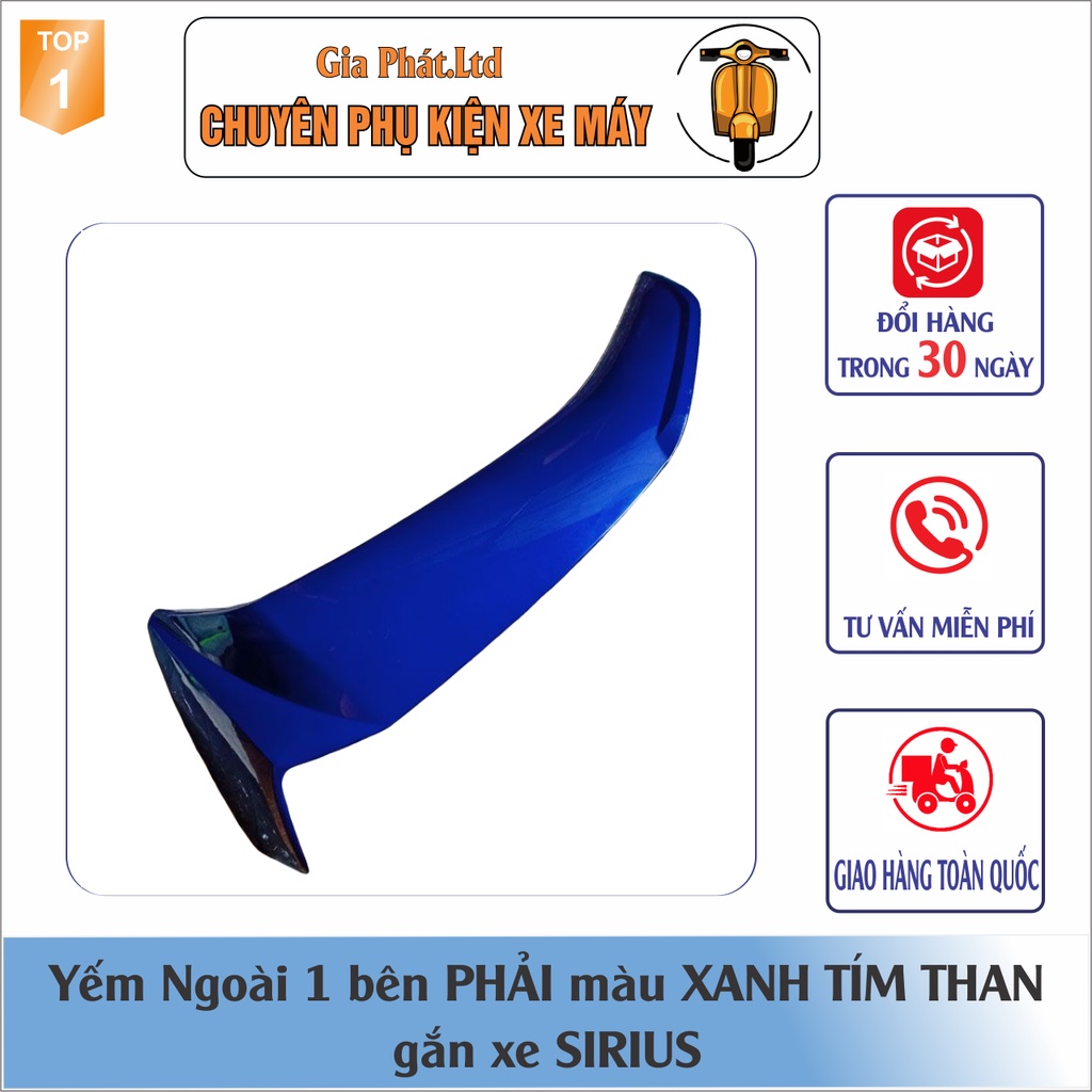 Yếm ngoài ĐỦ MÀU gắn xe SIRIUS 2005-2008 nhựa ABS bền đẹp