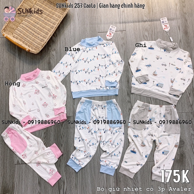 Bộ dài tay sợi tre giữ nhiệt cổ 3p Avaler