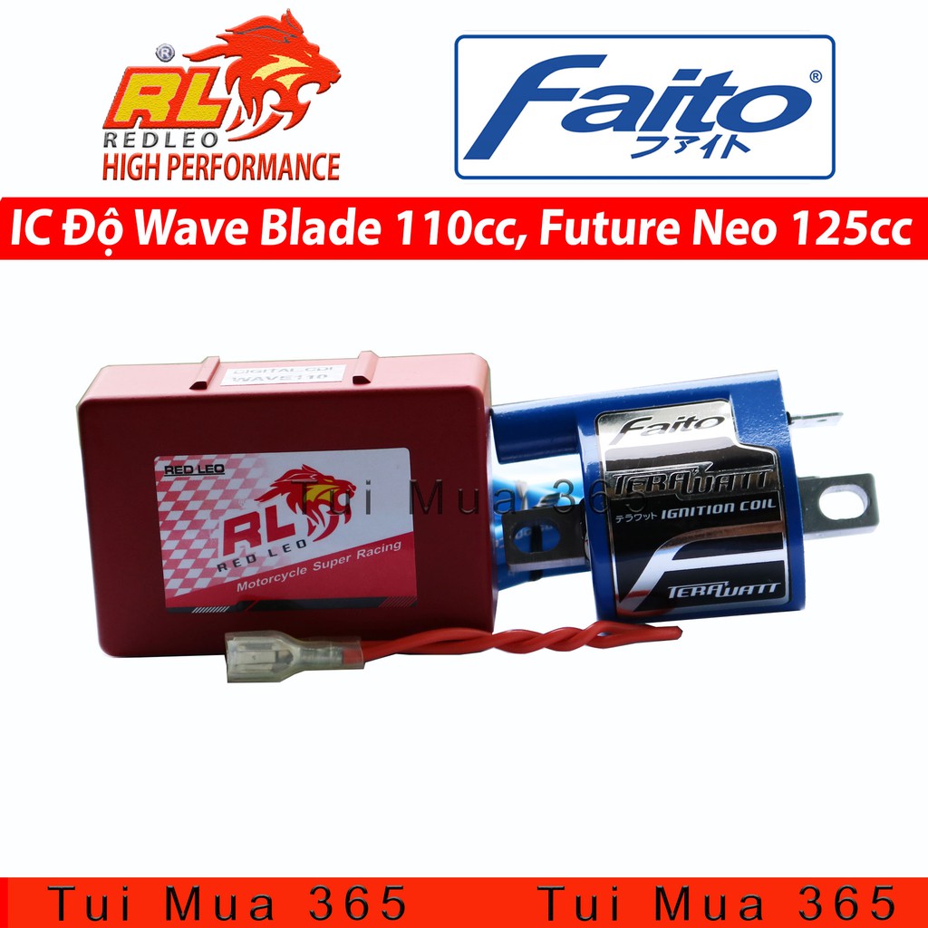 Combo IC Redleo Và Mobin Sườn Faito mở tua Honda Blade 110cc, Future Neo 125cc, Dream Thái, Wave S, Wave RS, Wave RSX