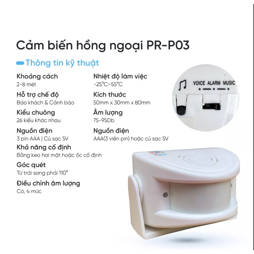 Báo trộm hồng ngoại HT1A
