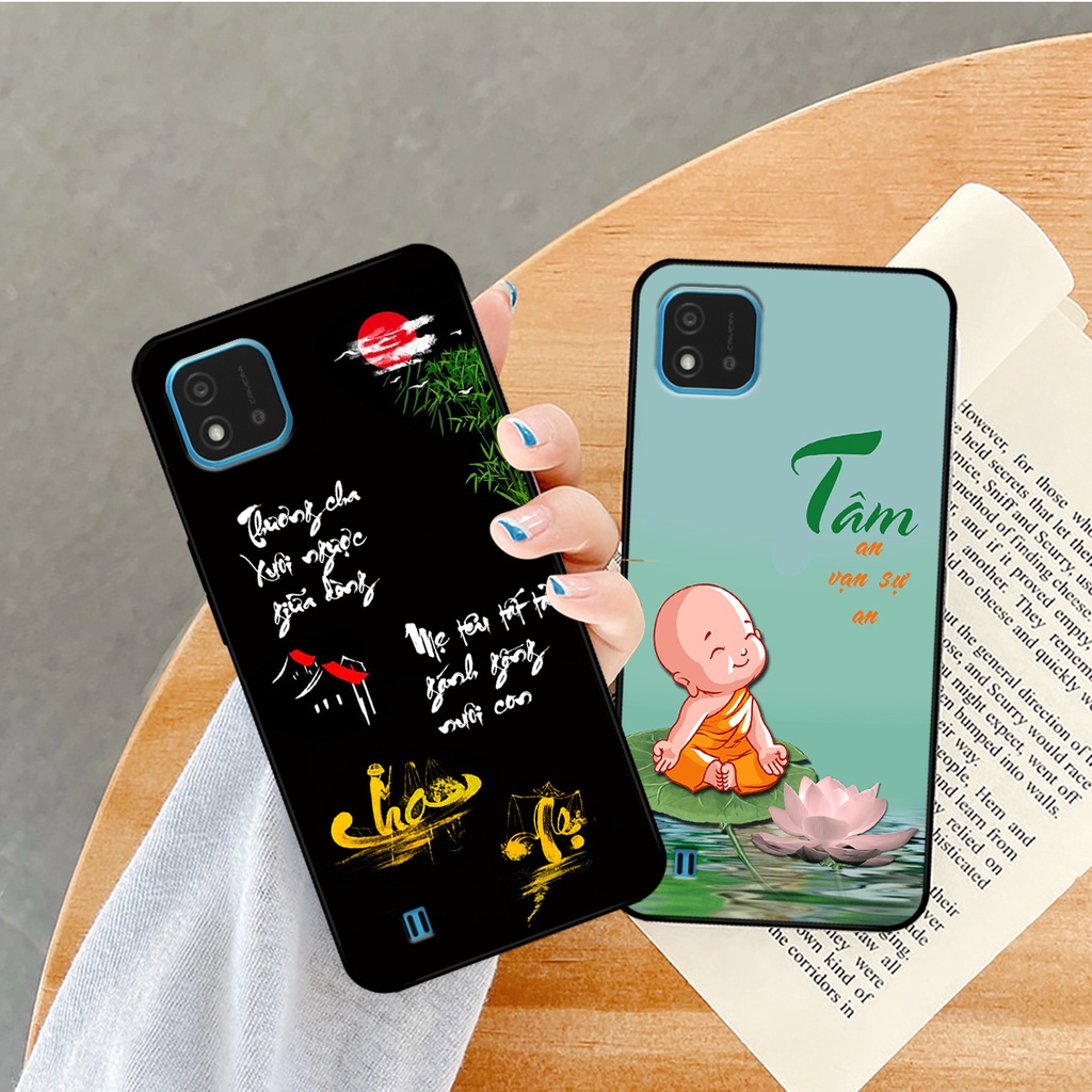 Ốp lưng Realme C20 in hình phong cách chữ thư pháp cha mẹ, tài lộc